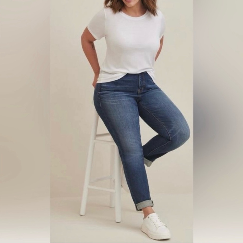 torrid Dark Blue Boyfriend Jeans